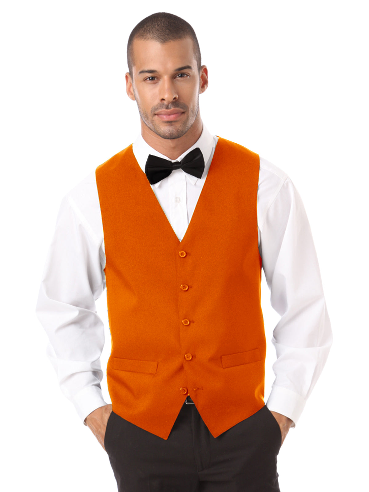 Unisex 2-Pocket Scotchgard Treated Bistro Vest - BG1260 - Orange