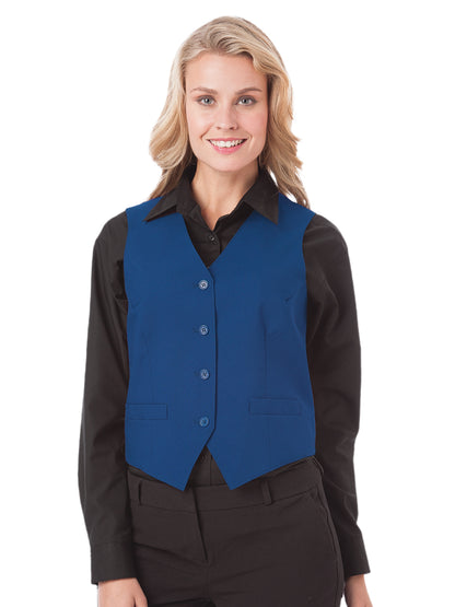 Women's 2-Pocket Scotchgard Treated Bistro Vest - BG1265 - Royal