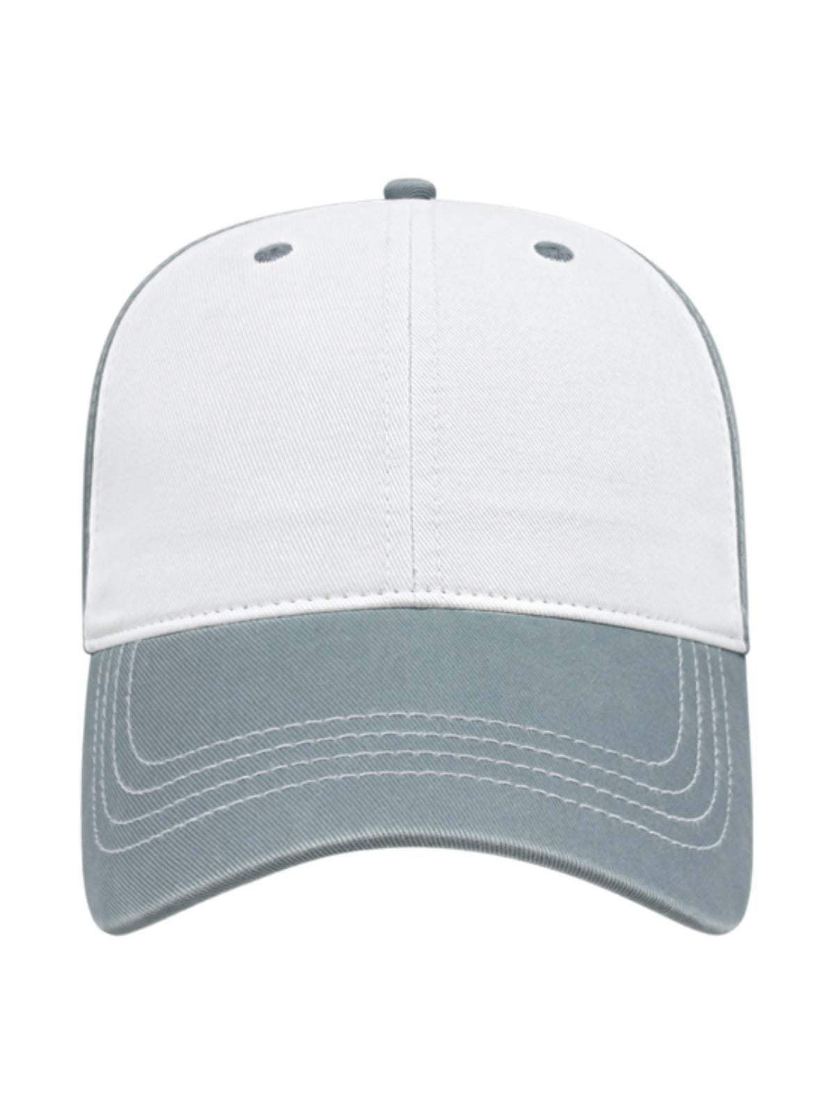 Unisex Relaxed Golf Cap - BG1510C - White/Smoke Blue