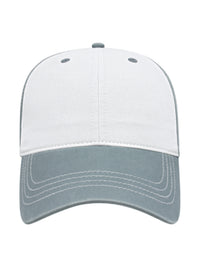 Unisex Relaxed Golf Cap - BG1510C - White/Smoke Blue