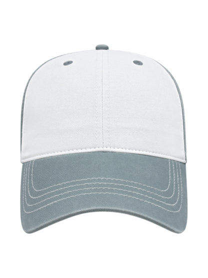 Unisex Relaxed Golf Cap - BG1510C - White/Smoke Blue