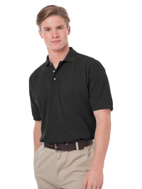 Men's Stain Release Pique Polo - BG2201 - Black