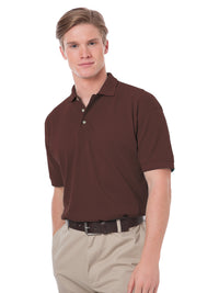 Men's Stain Release Pique Polo - BG2201 - Chocolate
