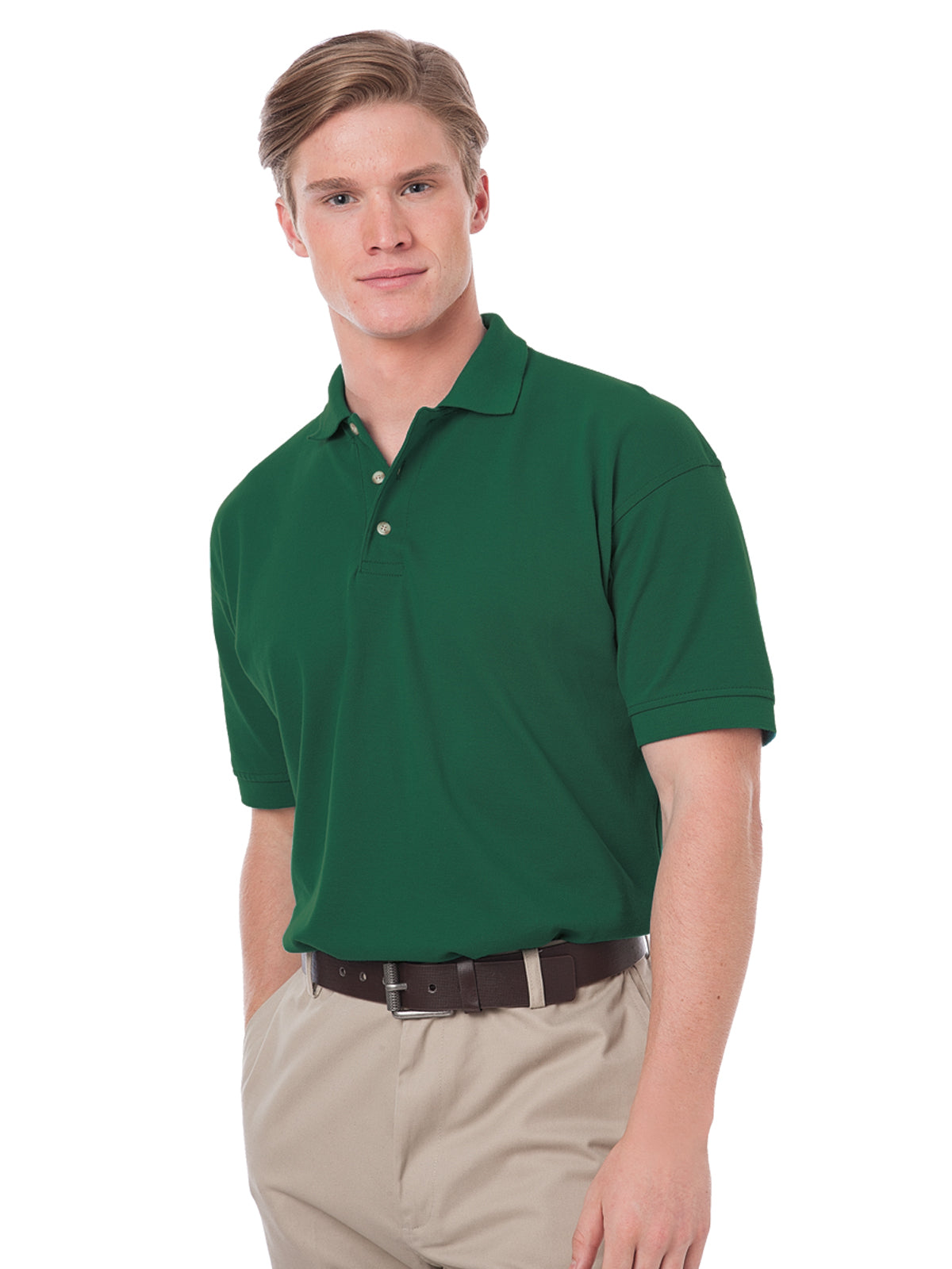 Men's Stain Release Pique Polo - BG2201 - Hunter