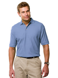 Men's Stain Release Pique Polo - BG2201 - Light Blue