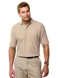 Men's Stain Release Pique Polo - BG2201 - Natural