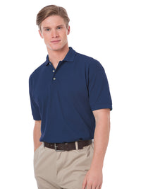 Men's Stain Release Pique Polo - BG2201 - Navy