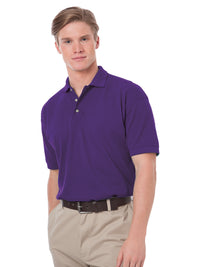 Men's Stain Release Pique Polo - BG2201 - Purple