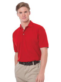Men's Stain Release Pique Polo - BG2201 - Red