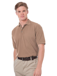 Men's Stain Release Pique Polo - BG2201 - Tan