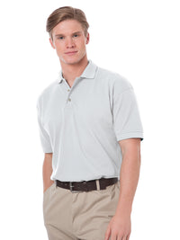Men's Stain Release Pique Polo - BG2201 - White