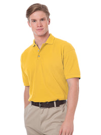 Men's Stain Release Pique Polo - BG2201 - Yellow