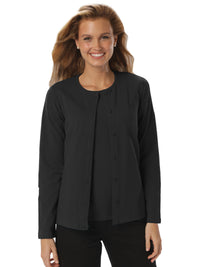 Women's Button Front Long Sleeve Cardigan - BG4701 - Black