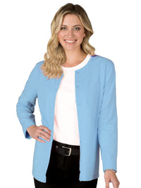 Women's Button Front Long Sleeve Cardigan - BG4701 - Light Blue