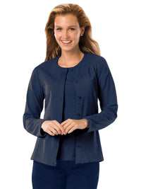 Women's Button Front Long Sleeve Cardigan - BG4701 - Navy