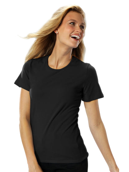Women's Jewelneck T-Shirt - BG4702 - Black