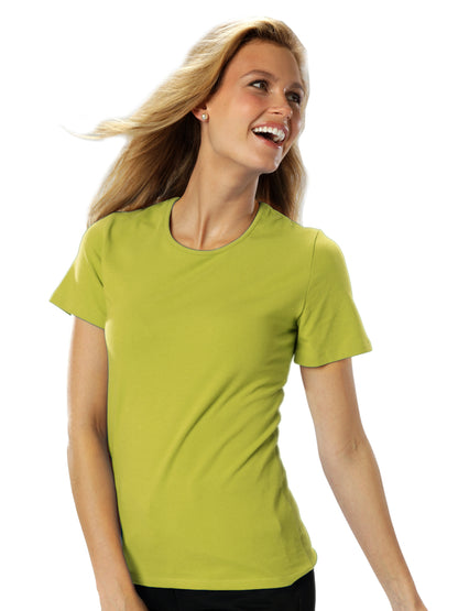 Women's Jewelneck T-Shirt - BG4702 - Kiwi