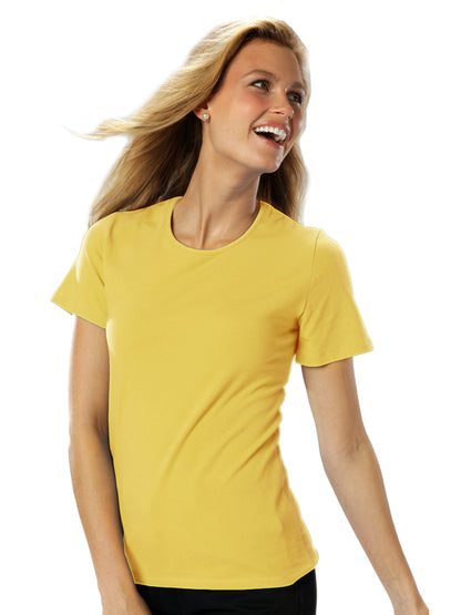 Women's Jewelneck T-Shirt - BG4702 - Maize