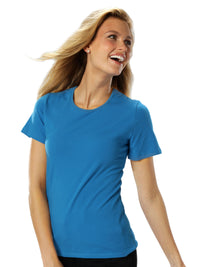 Women's Jewelneck T-Shirt - BG4702 - Turquoise