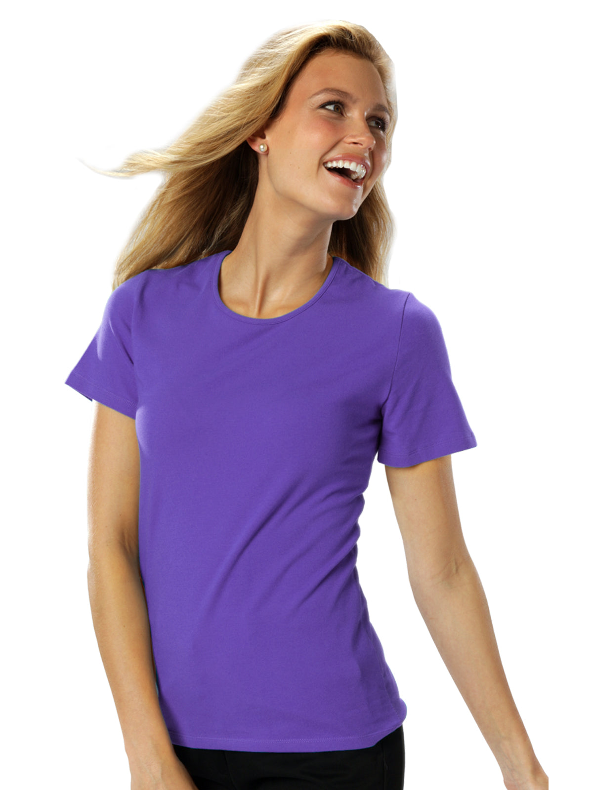 Women's Jewelneck T-Shirt - BG4702 - Violet