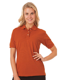 Women's Pocketless Superblend Pique Polo - BG6204 - Burnt Orange