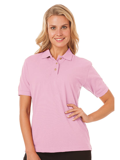 Women's Pocketless Superblend Pique Polo - BG6204 - Pink