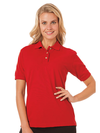 Women's Pocketless Superblend Pique Polo - BG6204 - Red