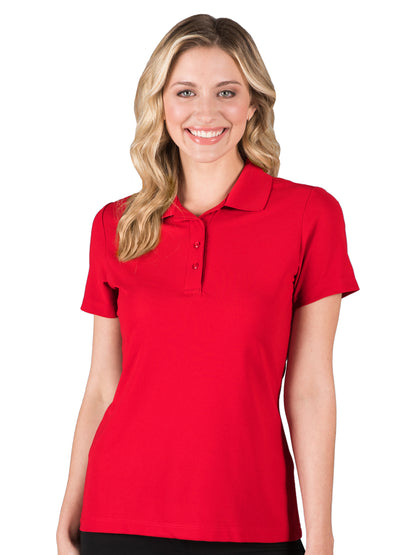 Women's Pocketless Ultra-Lux Polo - BG6231 - Red