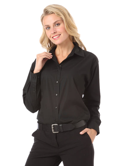 Women's Pocketless Bistro Shirt - BG6262 - Black