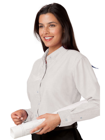 Women's Pocketless Bistro Shirt - BG6262 - White