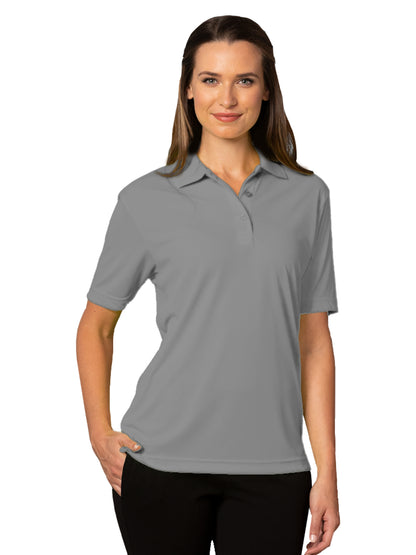 Women's Pocketless Value Wicking Polo - BG6300 - Grey