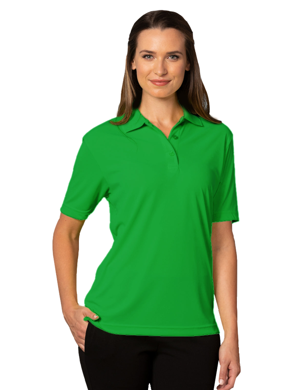 Women's Pocketless Value Wicking Polo - BG6300 - Kelly