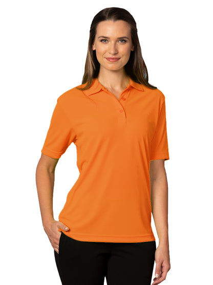 Women's Pocketless Value Wicking Polo - BG6300 - Safety Orange