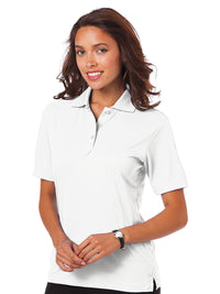 Women's Pocketless Value Wicking Polo - BG6300 - White