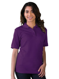 Women's Pocketless Soft Touch Polo - BG6500 - Purple