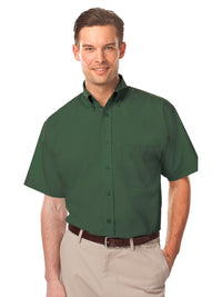 Men's 1-Pocket Short Sleeve Value Poplin Shirt - BG7210S - Hunter
