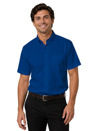 Men's 1-Pocket Short Sleeve Value Poplin Shirt - BG7210S - Royal