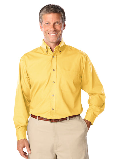Men's 1-Pocket Superblend Poplin Shirt - BG7216 - Maize