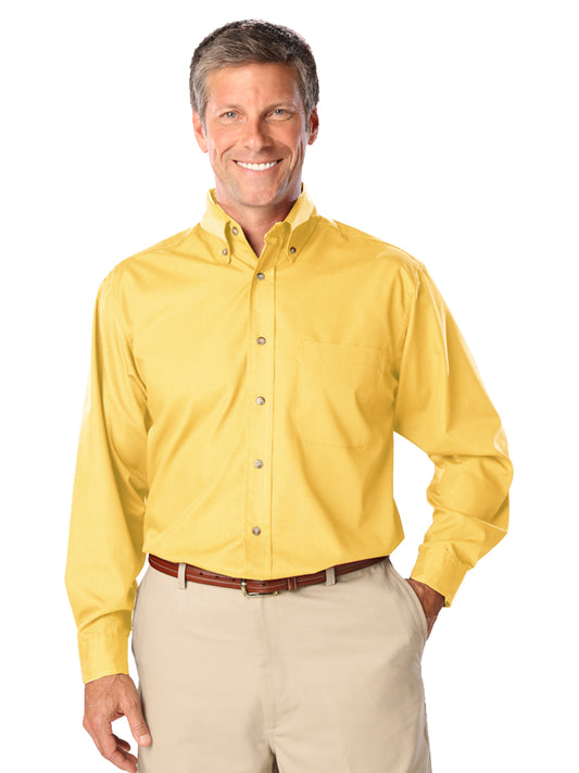 Men's 1-Pocket Superblend Poplin Shirt - BG7216 - Maize