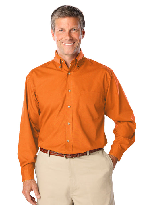 Men's 1-Pocket Superblend Poplin Shirt - BG7216 - Orange