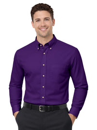 Men's 1-Pocket Superblend Poplin Shirt - BG7216 - Purple