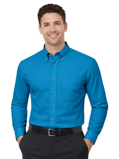 Men's 1-Pocket Superblend Poplin Shirt - BG7216 - Turquoise