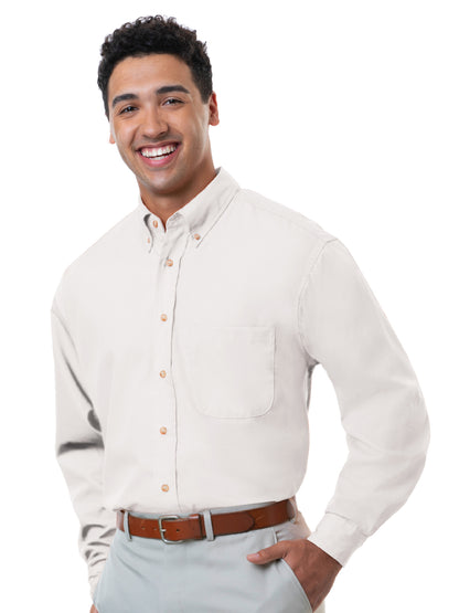 Men's 1-Pocket Superblend Poplin Shirt - BG7216 - White