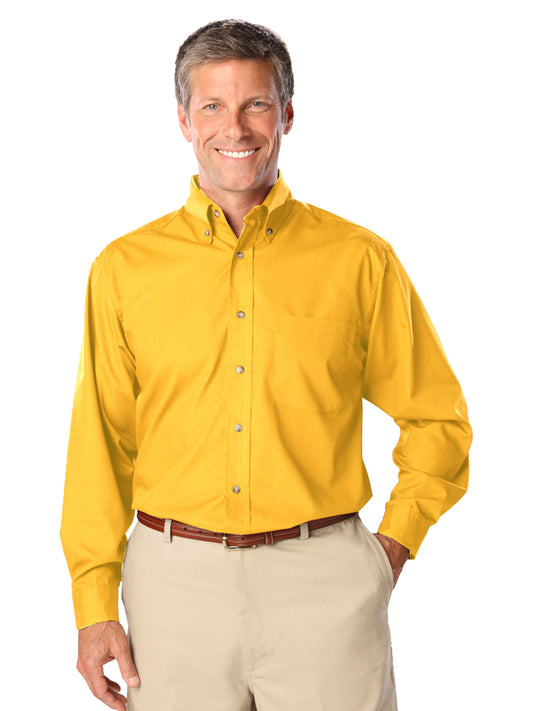 Men's 1-Pocket Superblend Poplin Shirt - BG7216 - Yellow