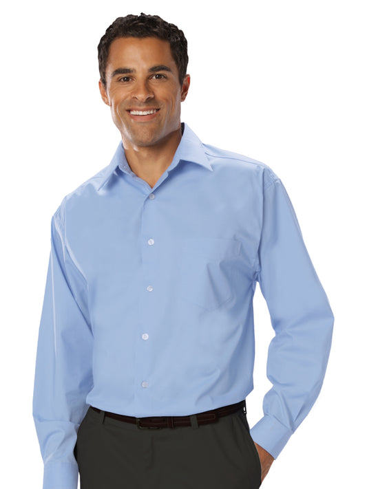 Men's 1-Pocket Stretch Poplin Shirt - BG7218 - Light Blue