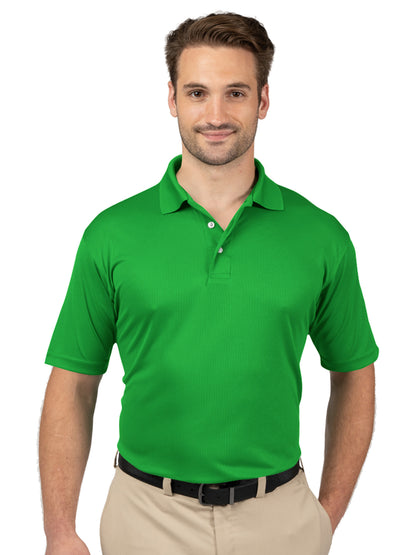 Men's Pocketless Wicking Short Sleeve Polo - BG7219 - Kelly