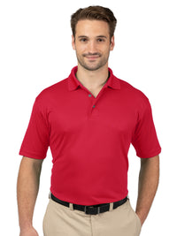 Men's Pocketless Wicking Short Sleeve Polo - BG7219 - Red