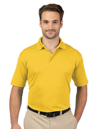 Men's Pocketless Wicking Short Sleeve Polo - BG7219 - Yellow