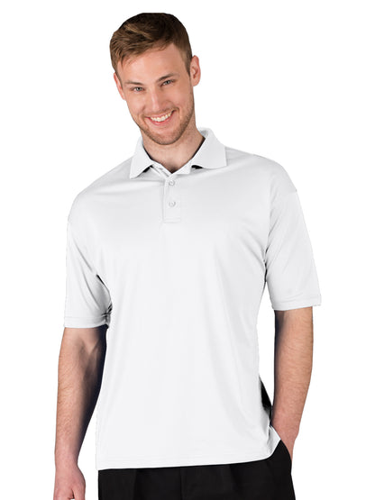Men's Pocketless Ultra-Lux Polo - BG7231 - White