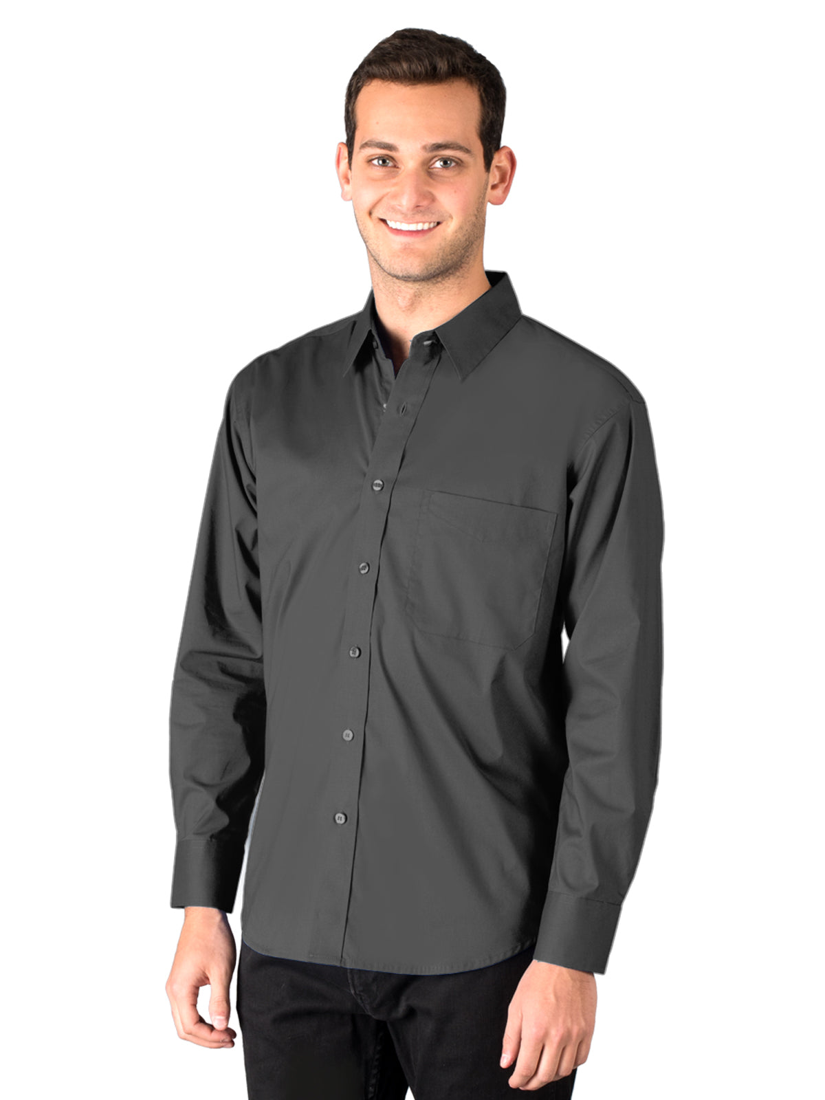 Men's 1-Pocket Superblend Untucked Shirt - BG7268 - Graphite